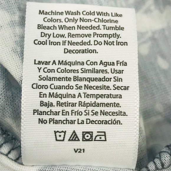 Terra And Sky Women's Sz 1X 16W-18W Short Sleeve Knit Tee Shirt Gray White NWOT - Picture 5 of 11